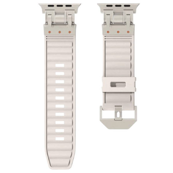 Pulseira Silicone Robot Titanium 42mm/44mm/45mm/49mm - LexSim