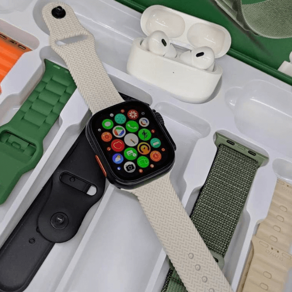 Smartwatch WS80 Ultra 2 49mm Kit 7 Pulseiras + Fone Bluetooth - LexSim