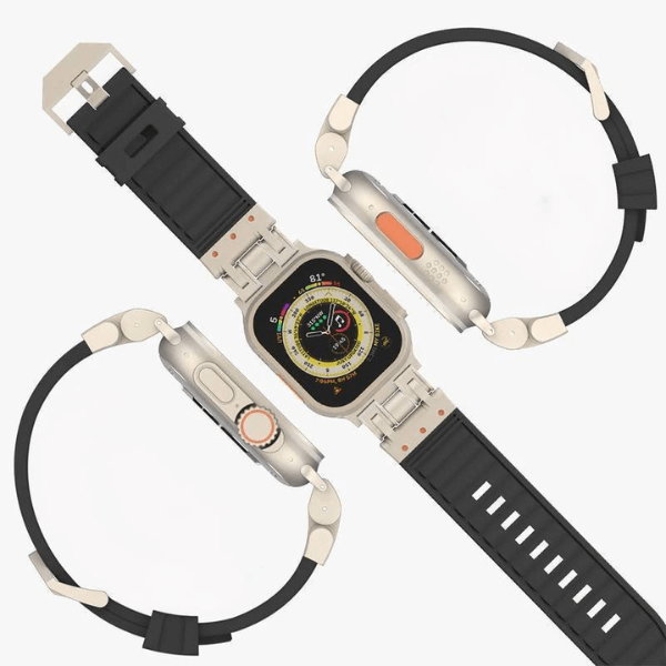 Pulseira Silicone Robot Titanium 42mm/44mm/45mm/49mm - LexSim