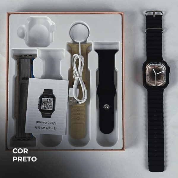 Smartwatch WS26 ULTRA 2 MINI 42mm Kit 4 Pulseiras - LexSim
