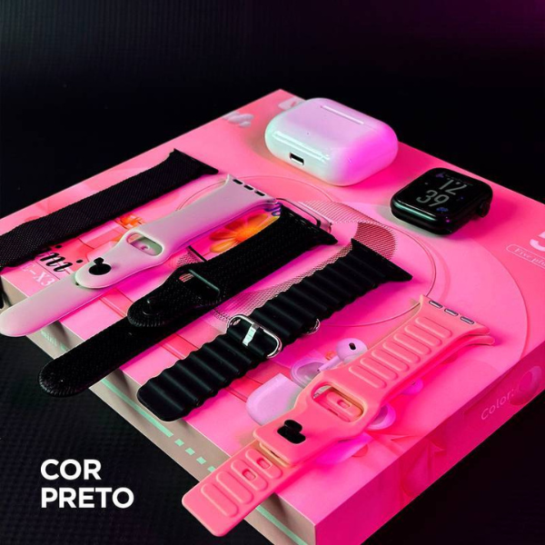 X33 Mini 42mm | KIT 5 PULSEIRAS | +FONE DE OUVIDO