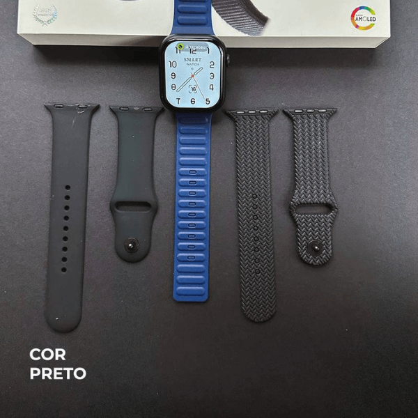 Smartwatch N10 Kit 3 pulseiras 45mm
