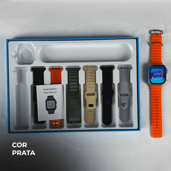 Smartwatch WS10 ULTRA 2 49mm Kit 7 Pulseiras - LexSim