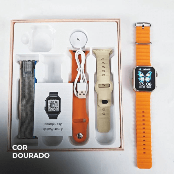 Smartwatch WS26 ULTRA 2 MINI 42mm Kit 4 Pulseiras - LexSim