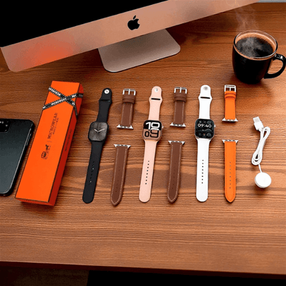 W11 PRO MINI Microwear 42mm | WhatsApp | 2 Pulseiras