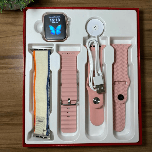 Smartwatch WS25 MINI 42mm Kit 4 Pulseiras - LexSim