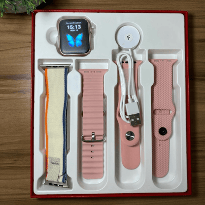 Smartwatch WS25 MINI 42mm Kit 4 Pulseiras - LexSim
