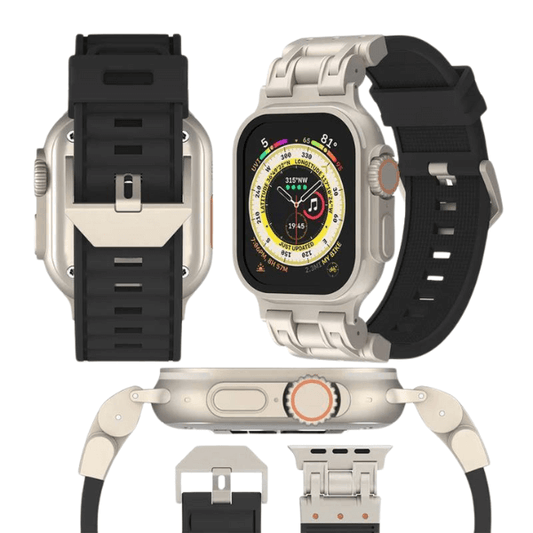 Pulseira Silicone Robot Titanium 42mm/44mm/45mm/49mm - LexSim