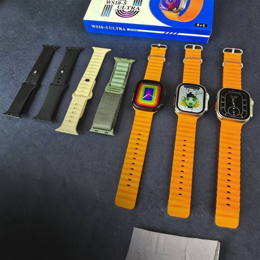Smartwatch WS10-5 Ultra 49mm Kit 5 Pulseiras - LexSim