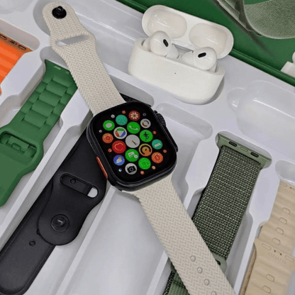 Smartwatch WS80 Ultra 2 49mm Kit 7 Pulseiras + Fone Bluetooth - LexSim