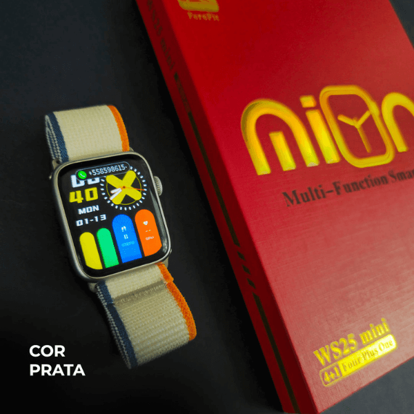 Smartwatch WS25 MINI 42mm Kit 4 Pulseiras - LexSim