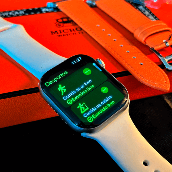 W11 PRO MINI Microwear 42mm | WhatsApp | 2 Pulseiras