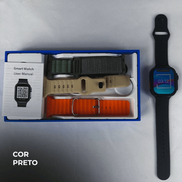 Smartwatch WS10-5 Ultra 49mm Kit 5 Pulseiras - LexSim