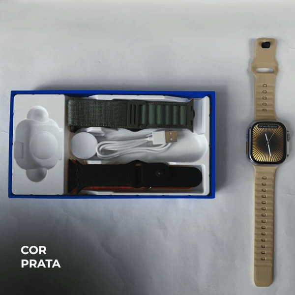 Smartwatch WS10-5 Ultra 49mm Kit 5 Pulseiras - LexSim