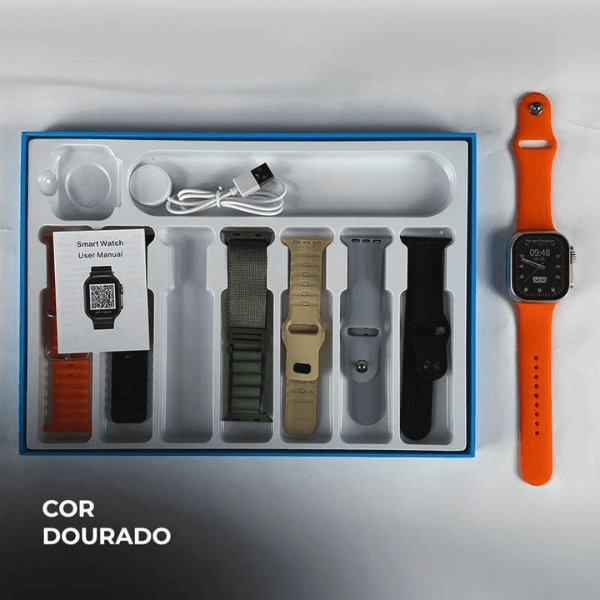 Smartwatch WS10 ULTRA 2 49mm Kit 7 Pulseiras - LexSim