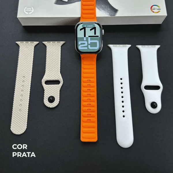 Smartwatch N10 Kit 3 pulseiras 45mm